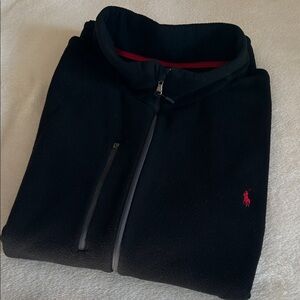 Vest Polo Ralph Lauren Black Fleece with Red Trim